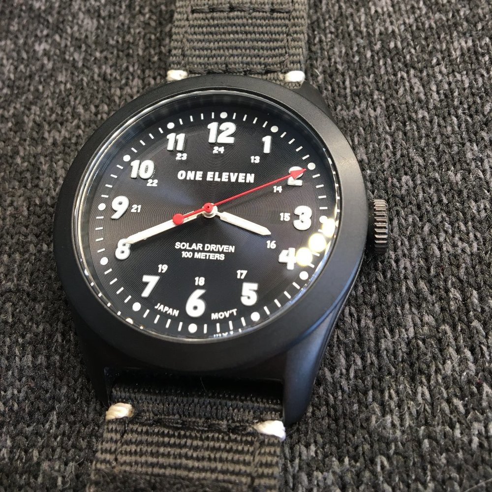 One Eleven Solar Powered Watch - Black - Model CBOE2028